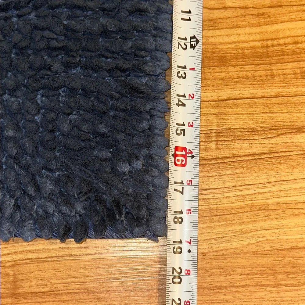 Plush Navy Shag Rug